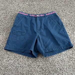 Columbia  Navy Cargo Shorts with Pink Accents